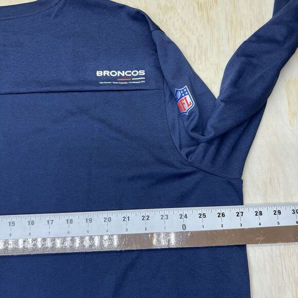 NEW 3XL Denver Broncos Nike 2022 Sideline Coach Chevron Lock Up Shirt - Picture 10 of 11